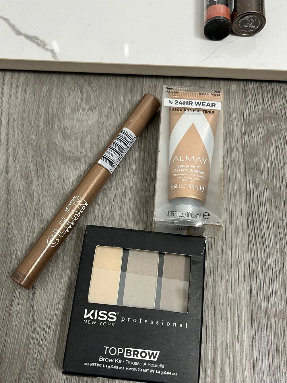 Makeup lot bundle mixed brands eyeshadow brow lipstick bronzer